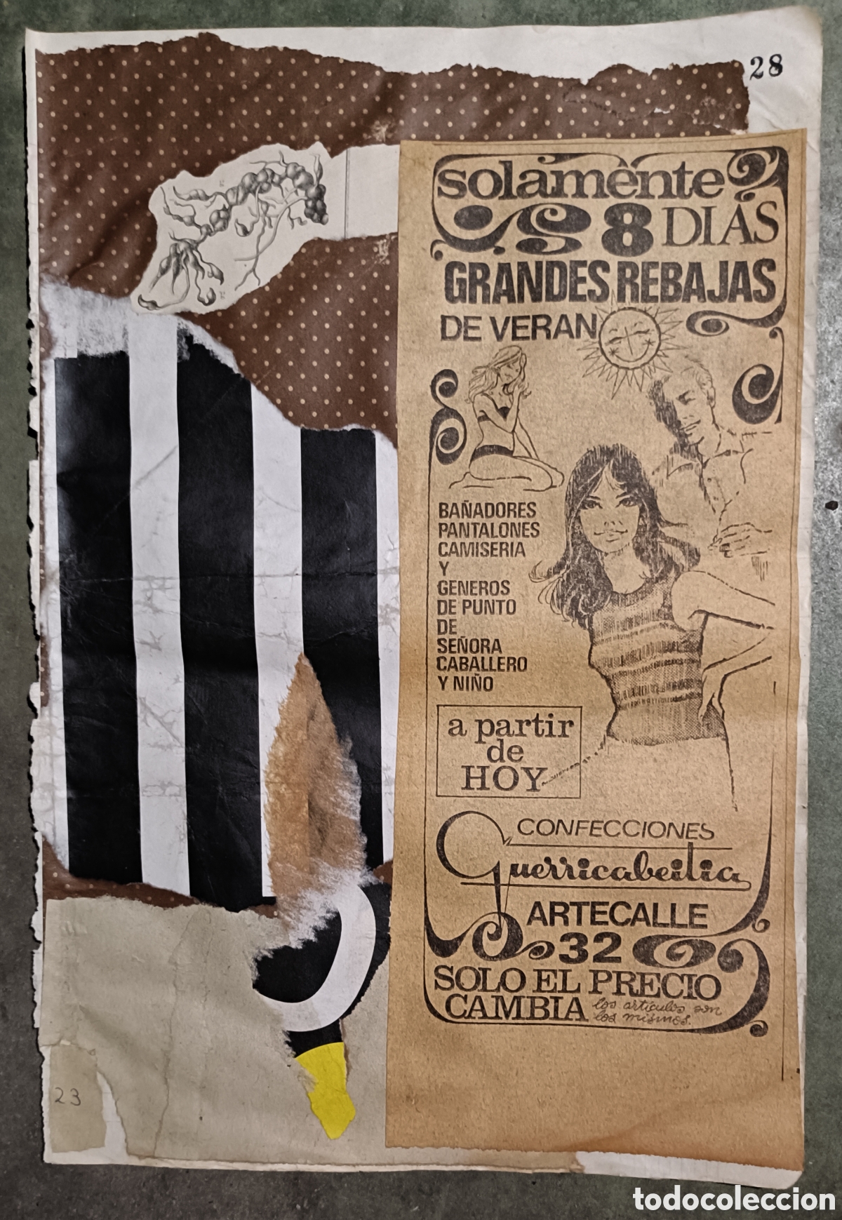 Otros objetos de arte: Collage sobre papel. Obra original - Foto 1