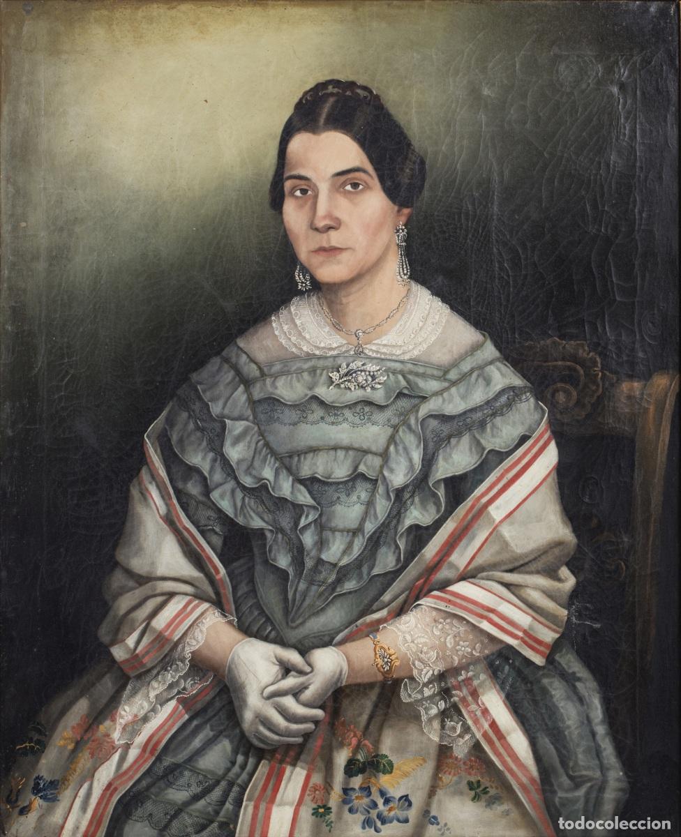 Otros objetos de arte: RETRATO DE DAMA - SIGLO XIX - Foto 1