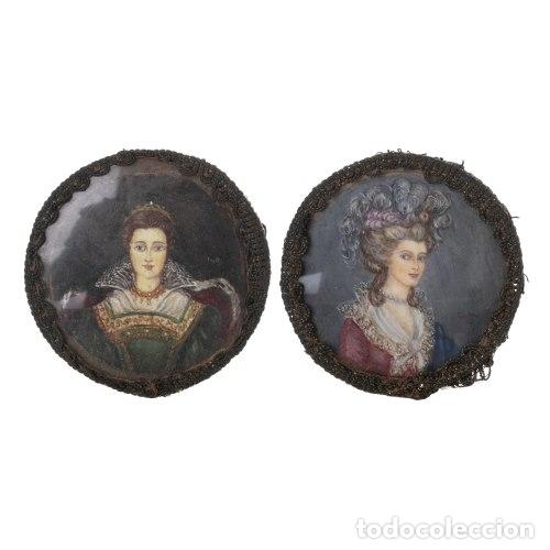 Otros objetos de arte: DOS MINIATURAS DE MAR&Iacute;A ANTONIETA - Foto 1