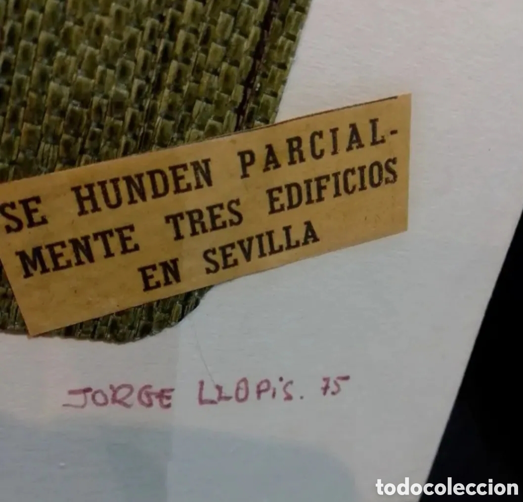 Otros objetos de arte: LLOPIS. QUE PAIS. POEMA COLLAGE - Foto 4