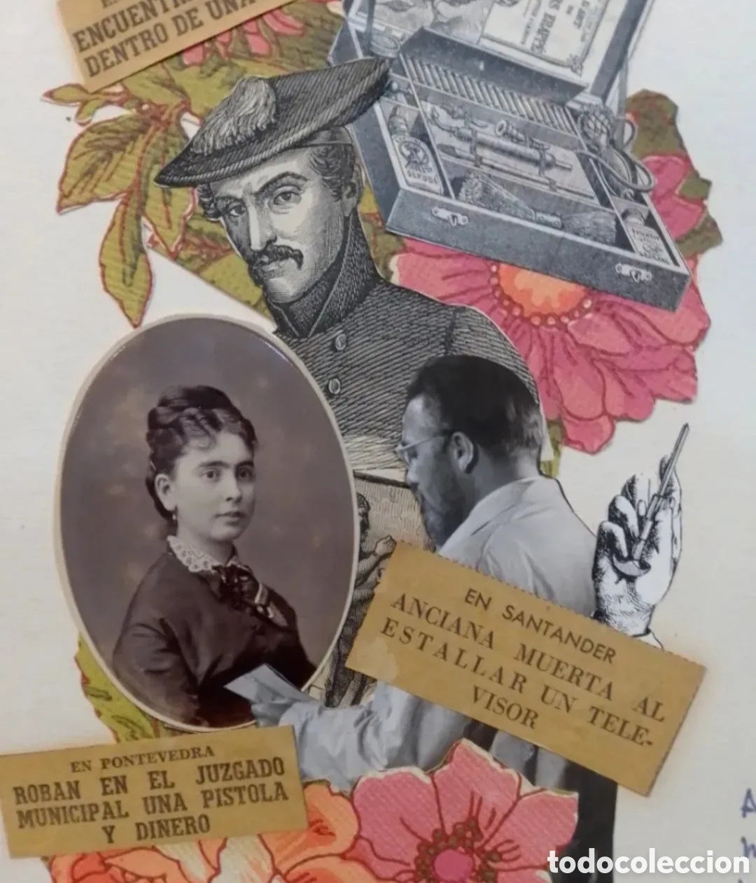 Otros objetos de arte: LLOPIS. QUE PAIS. POEMA COLLAGE - Foto 1