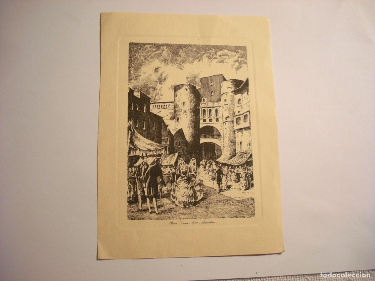 Otros objetos de arte: PLAZA NUEVA , BARCELONA 1800 - Foto 1