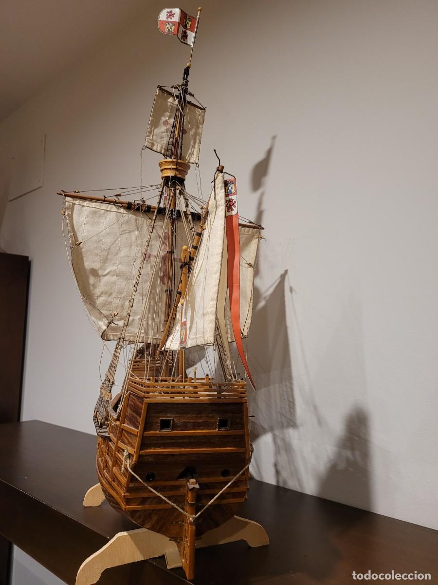 Otros objetos de arte: Maqueta de la Carabela Santa Maria - Foto 3