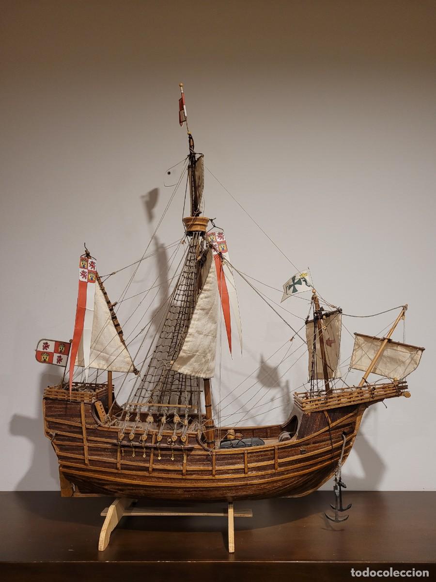 Otros objetos de arte: Maqueta de la Carabela Santa Maria - Foto 4