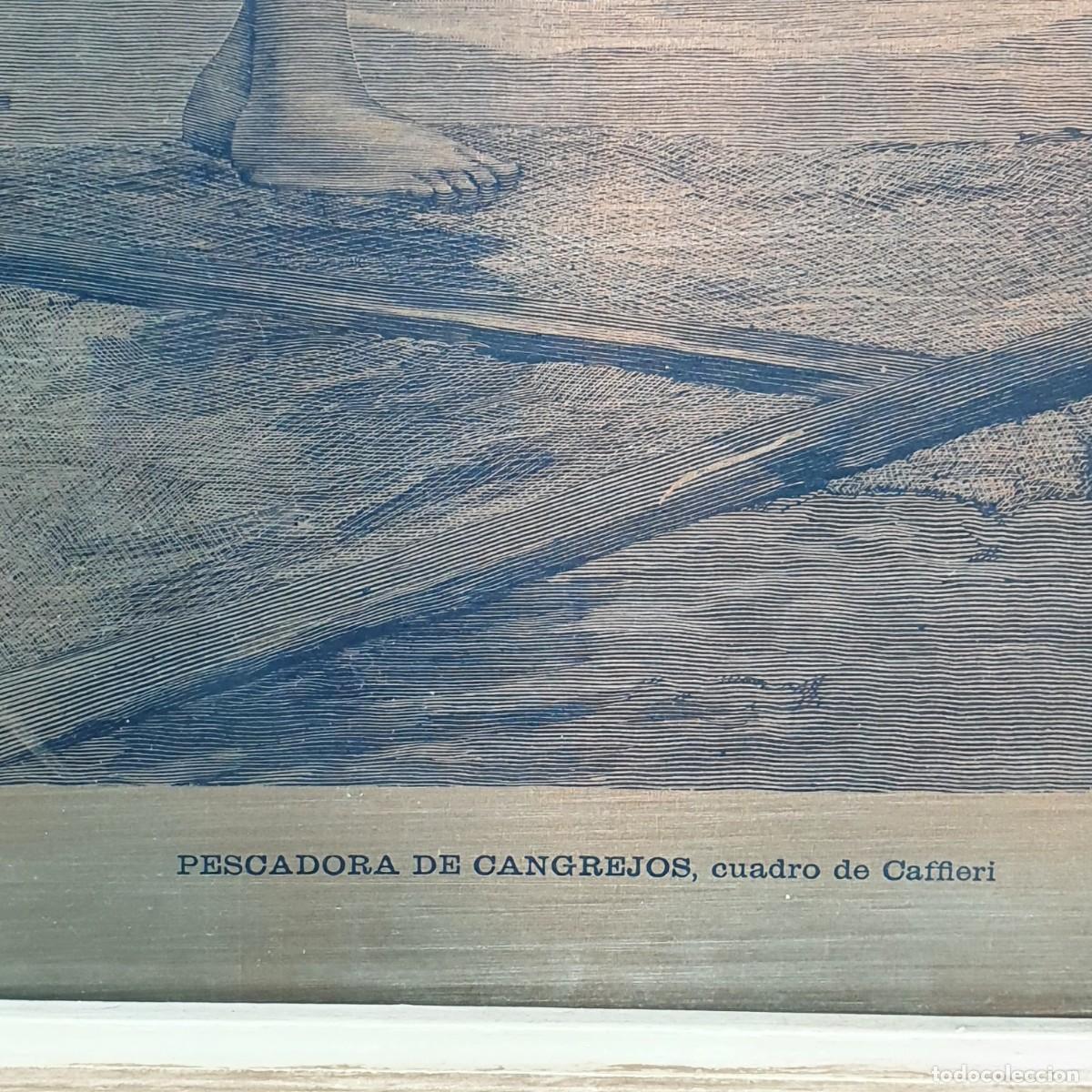 Otros objetos de arte: Pareja de planchas de cobre enmarcadas - Foto 8