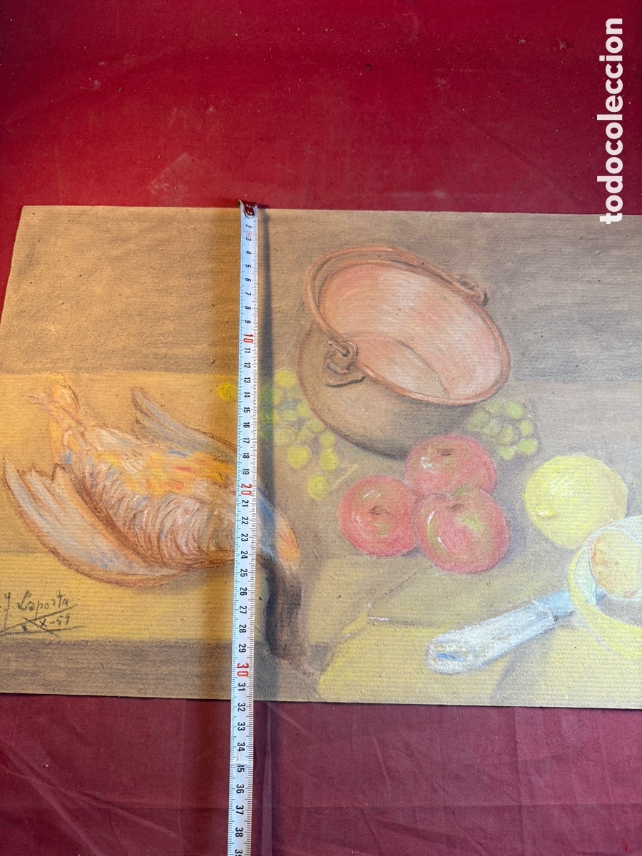 Otros objetos de arte: BODEG&Oacute;N FIRMADO LAPORTA 1959 - Foto 4