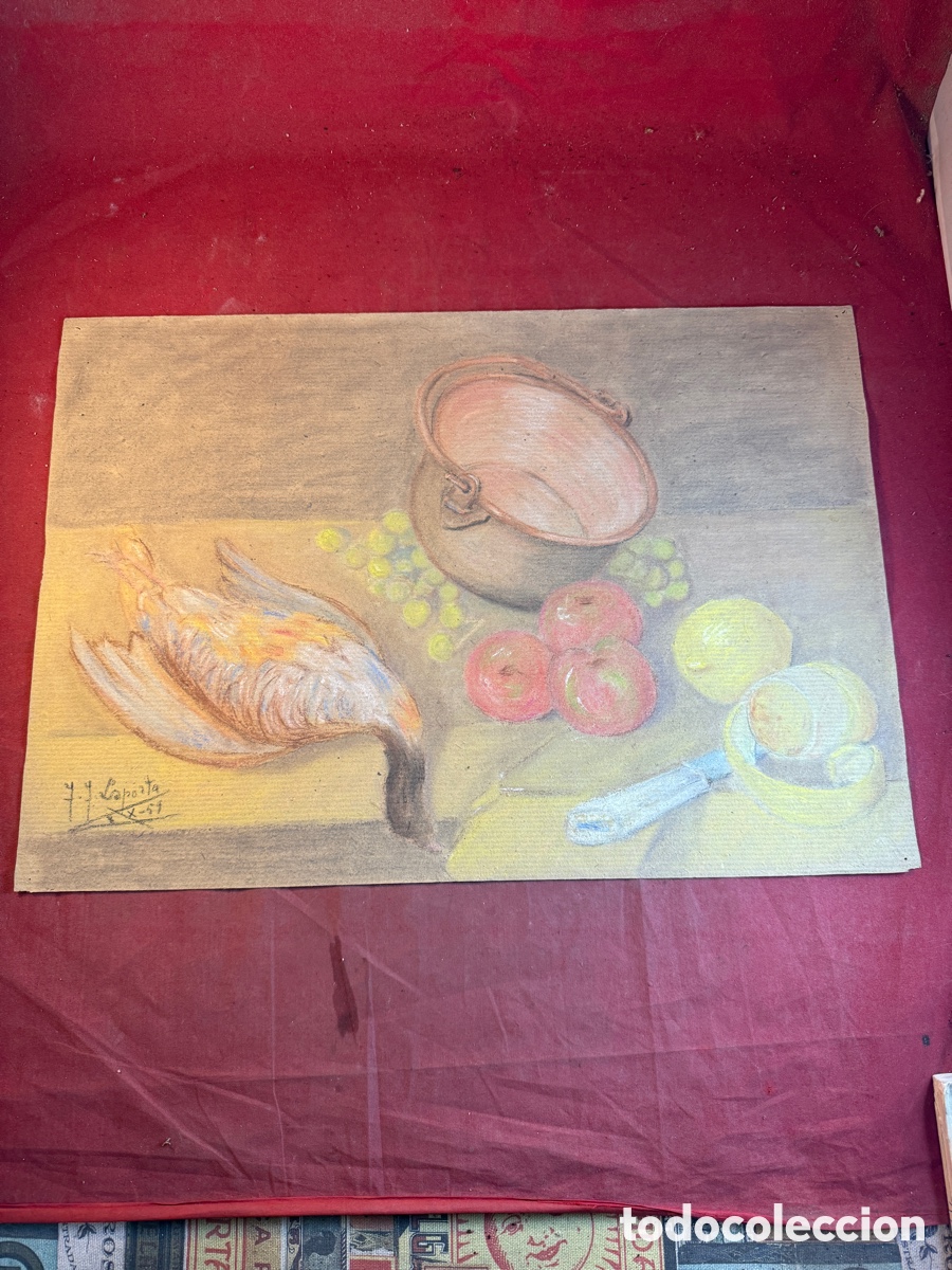 Otros objetos de arte: BODEG&Oacute;N FIRMADO LAPORTA 1959 - Foto 1