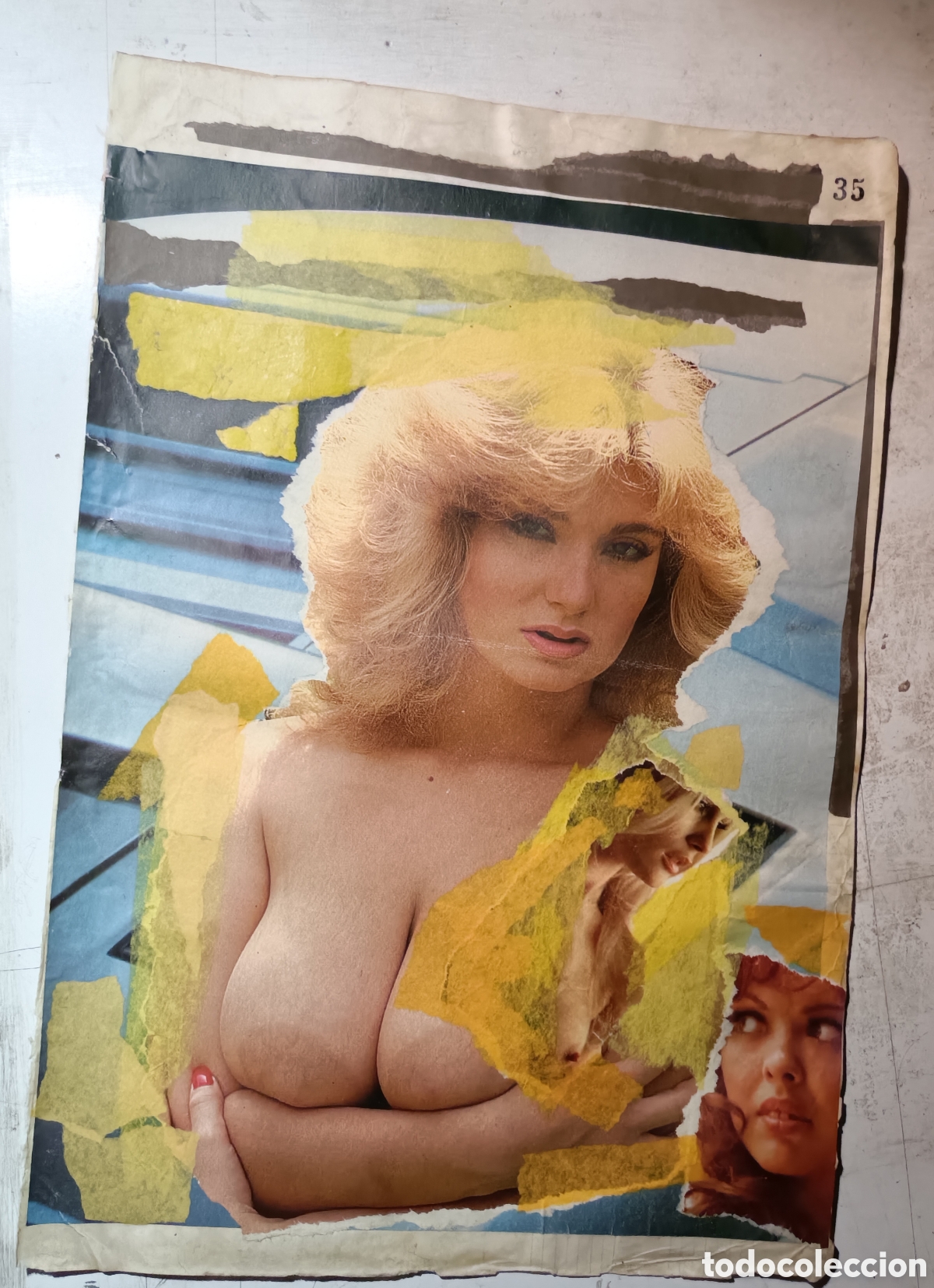 Otros objetos de arte: Collage sobre papel directo del artista - Foto 1