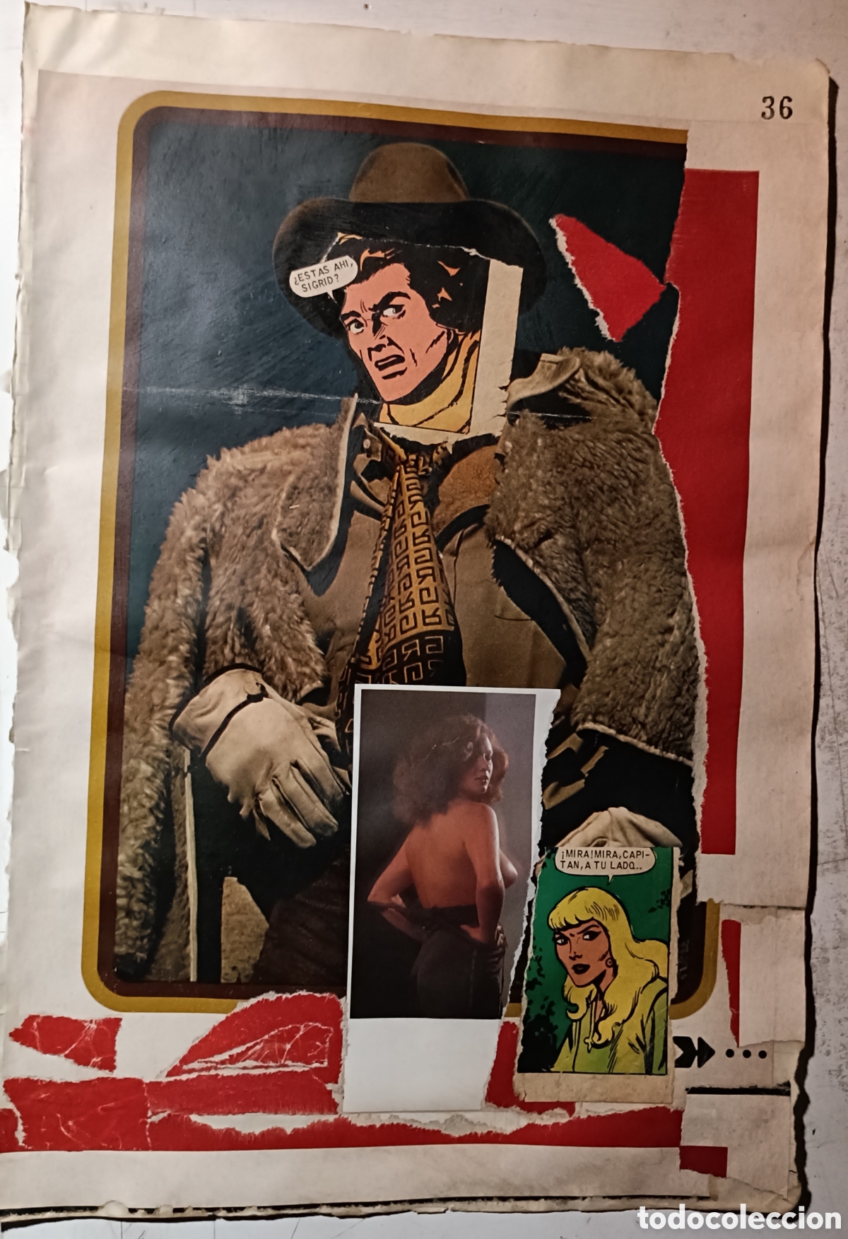 Otros objetos de arte: Collage sobre papel directo del artista - Foto 1