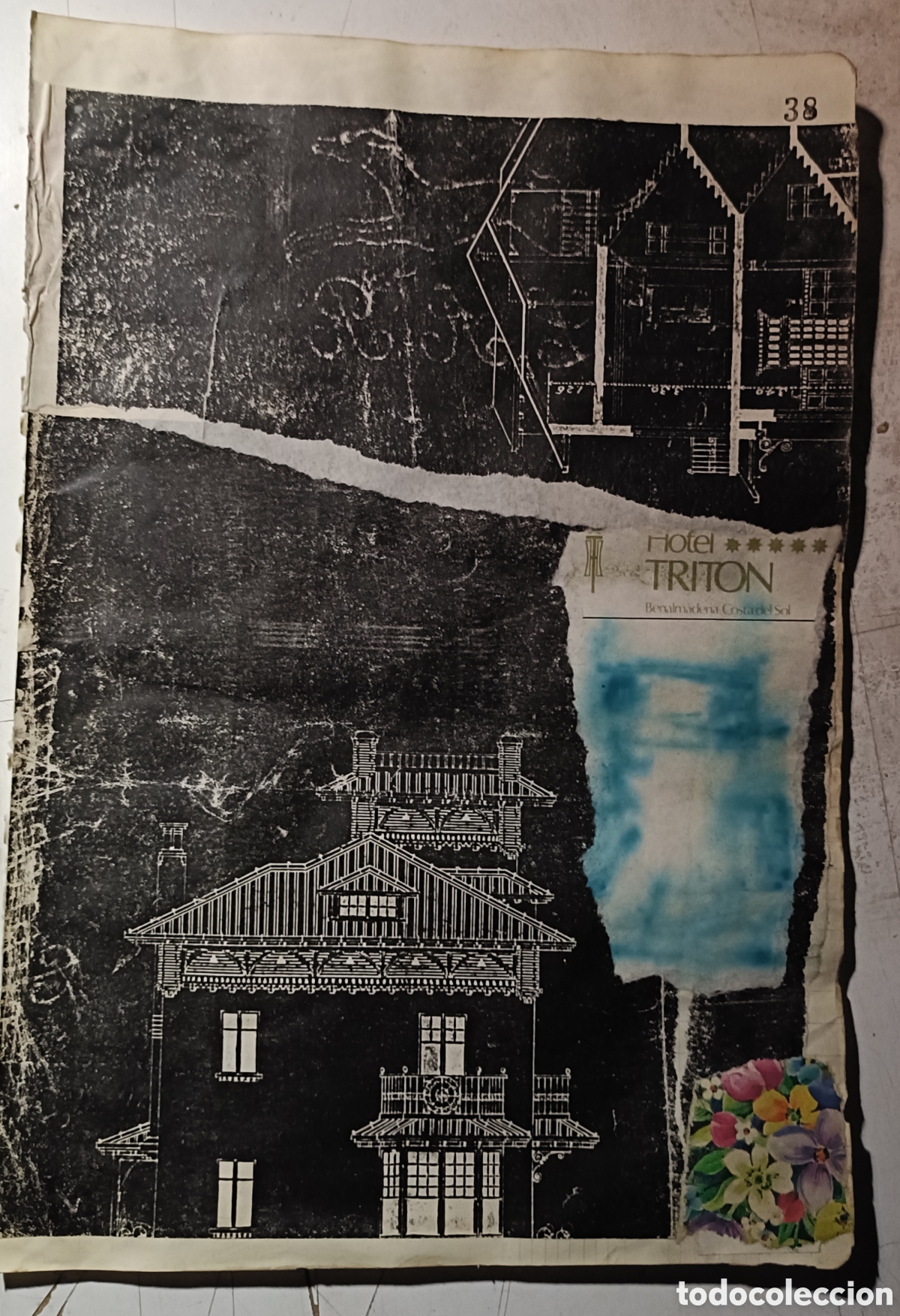 Otros objetos de arte: Collage sobre papel directo del artista - Foto 1