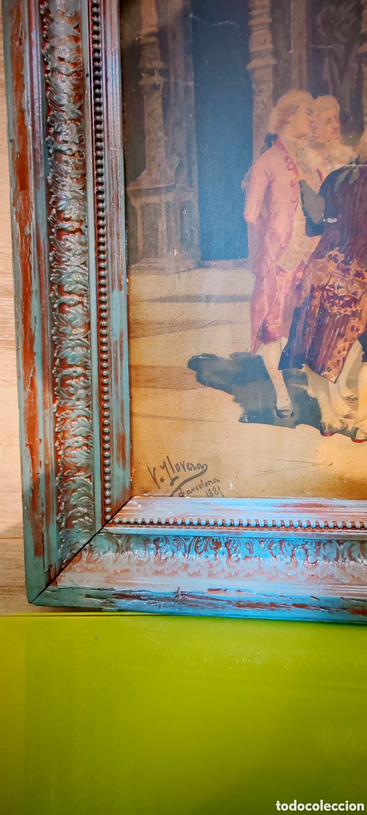Otros objetos de arte: Cuadro Barcelona 1881 - Foto 6