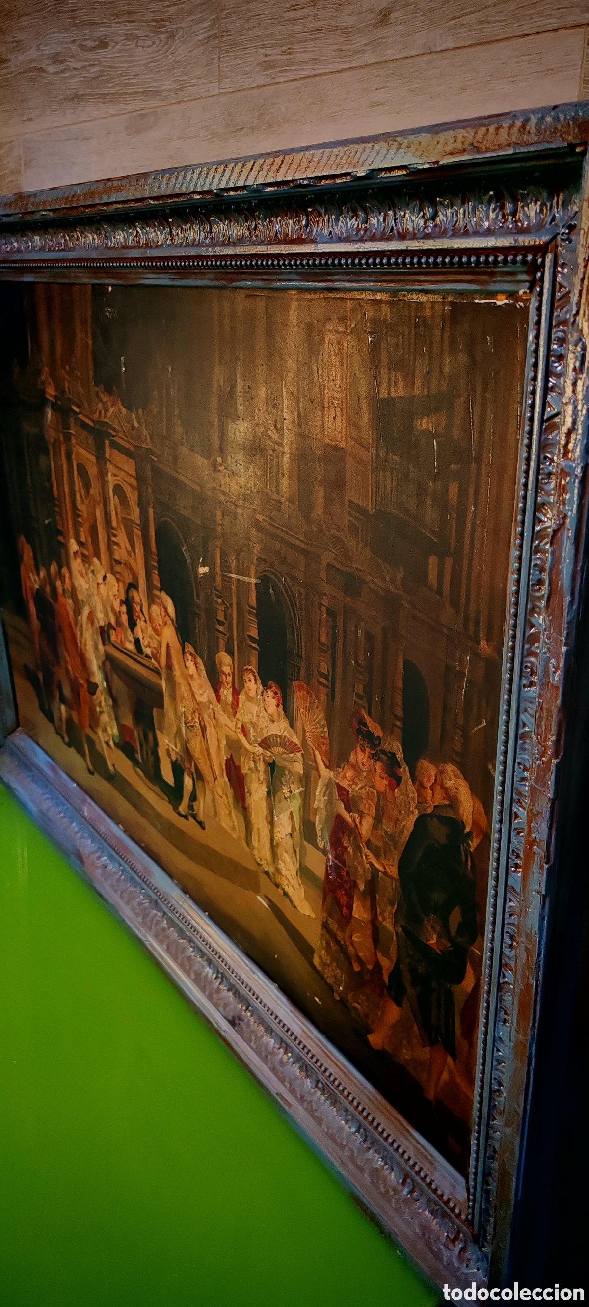 Otros objetos de arte: Cuadro Barcelona 1881 - Foto 7