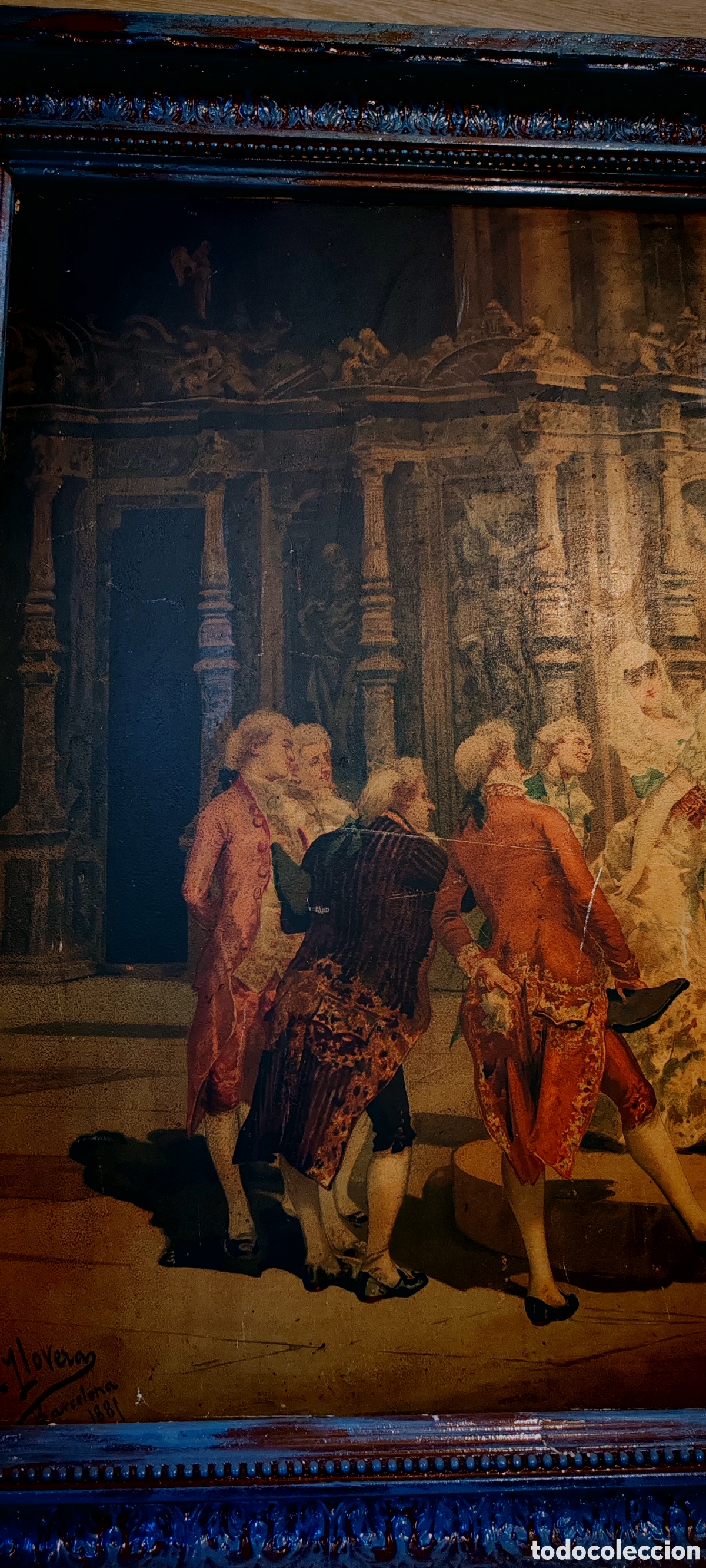 Otros objetos de arte: Cuadro Barcelona 1881 - Foto 8