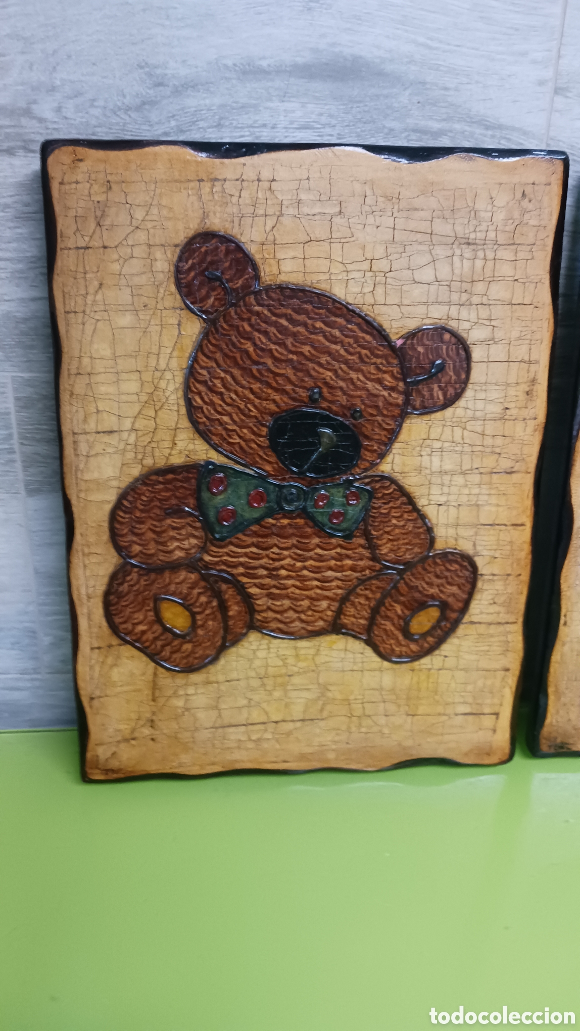 Otros objetos de arte: Cuadros Teddy de madera - Foto 3