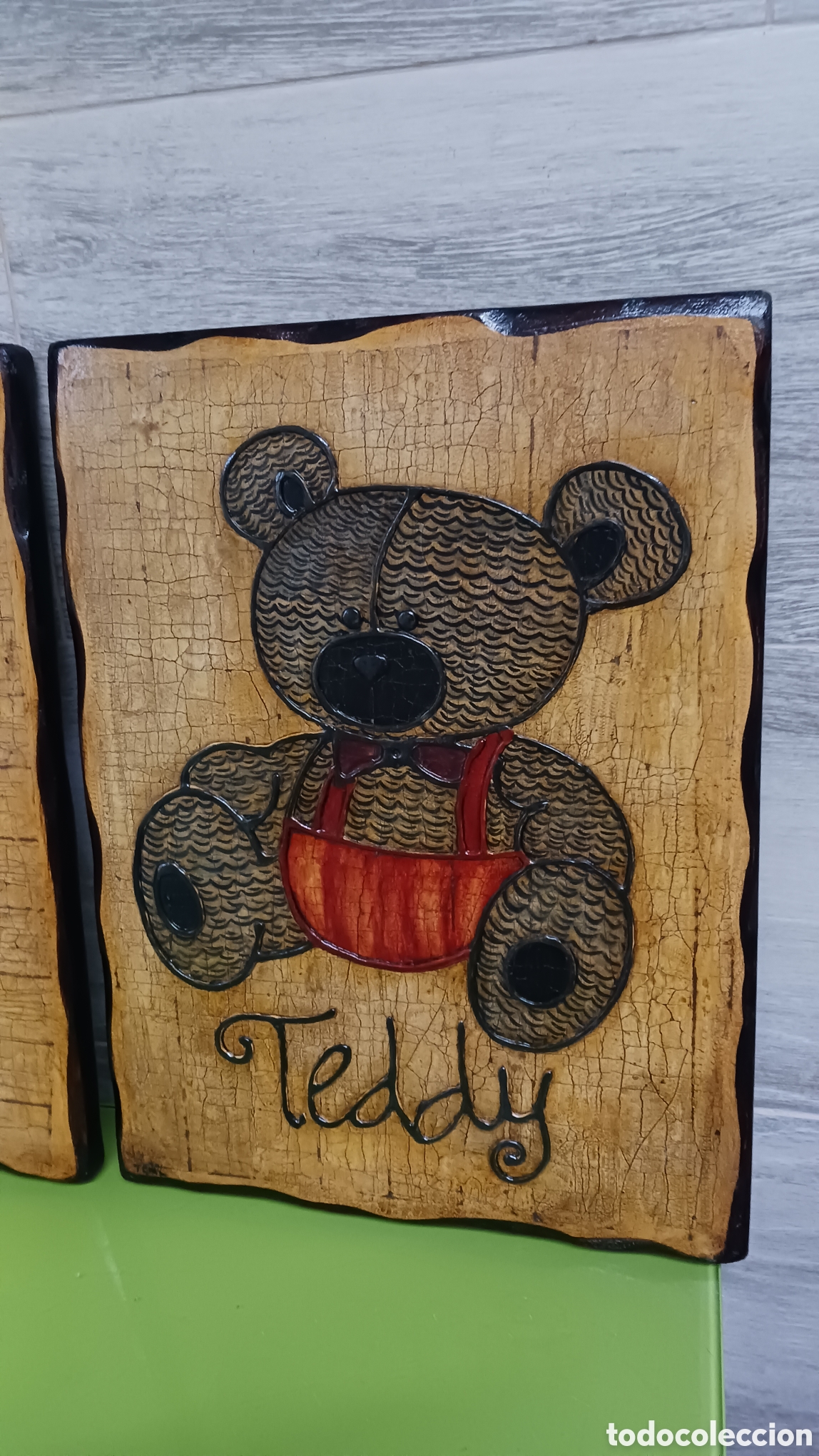 Otros objetos de arte: Cuadros Teddy de madera - Foto 4