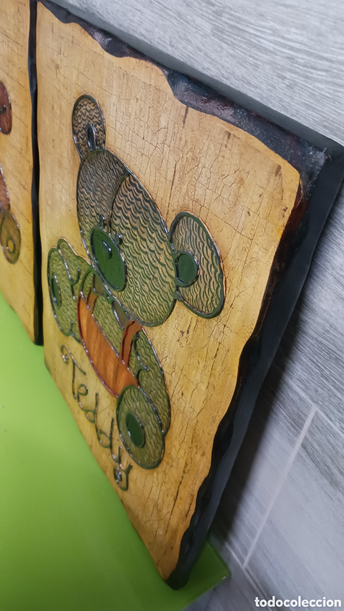 Otros objetos de arte: Cuadros Teddy de madera - Foto 5