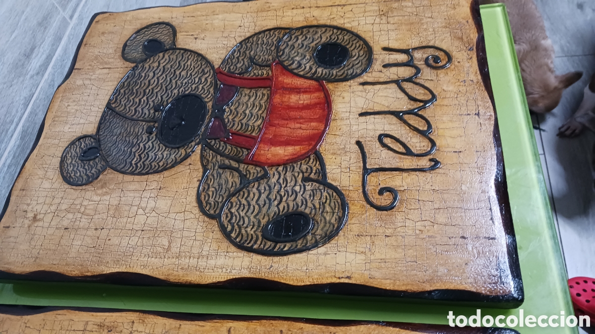 Otros objetos de arte: Cuadros Teddy de madera - Foto 8