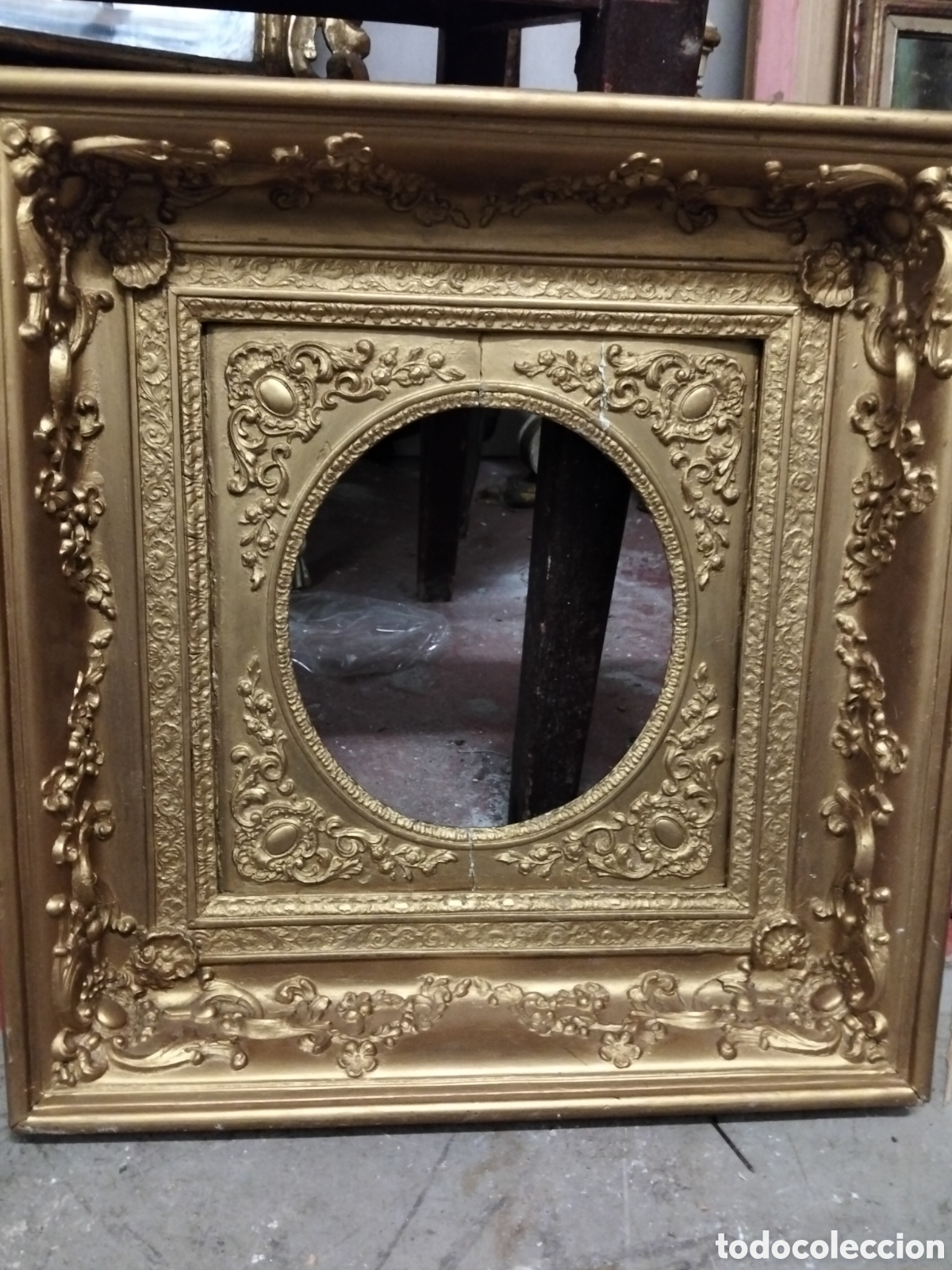 Otros objetos de arte: Marco antiguo en madera sxix - Foto 1
