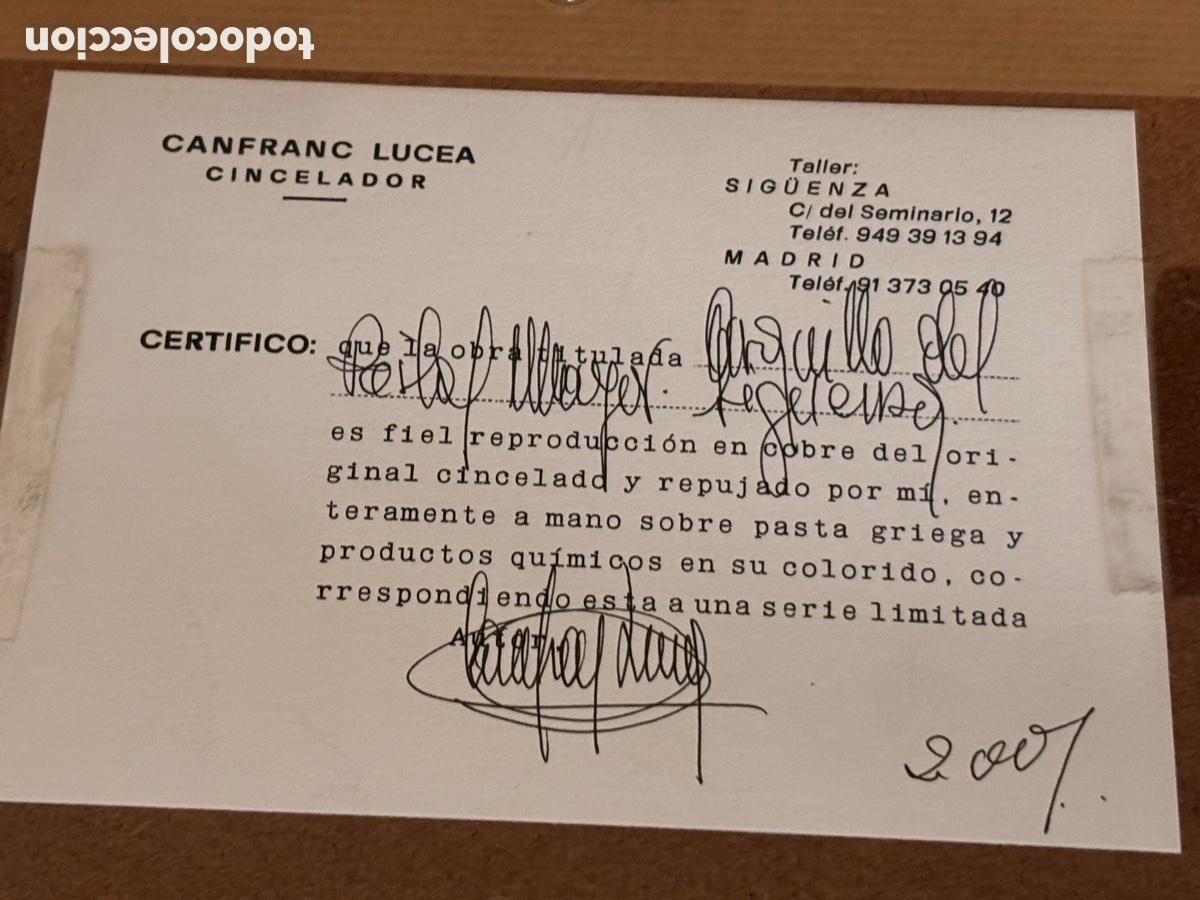 Otros objetos de arte: Cuadro de Canfranc Lucea - Foto 2