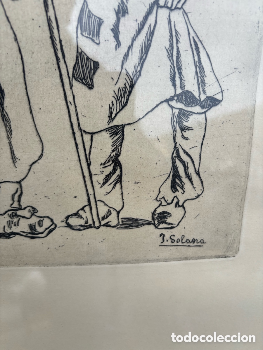 Otros objetos de arte: Dos Aguafuertes de Jos&eacute; Gutierrez Solana - Foto 3
