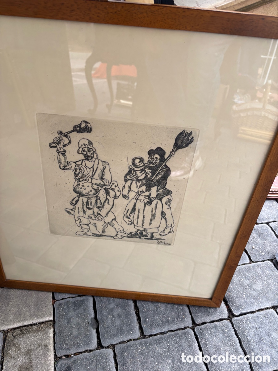 Otros objetos de arte: Dos Aguafuertes de Jos&eacute; Gutierrez Solana - Foto 5