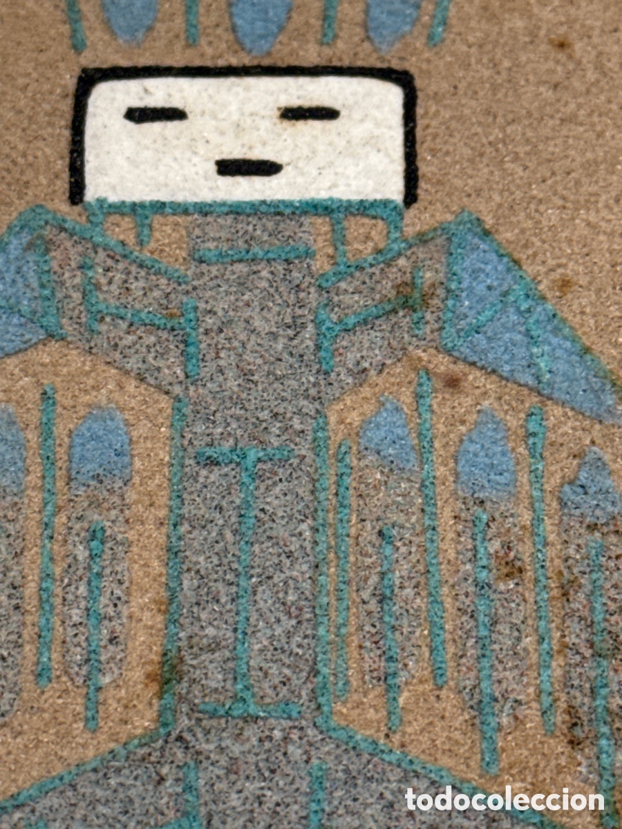 Otros objetos de arte: Pintura de arena. Navajo. - Foto 3