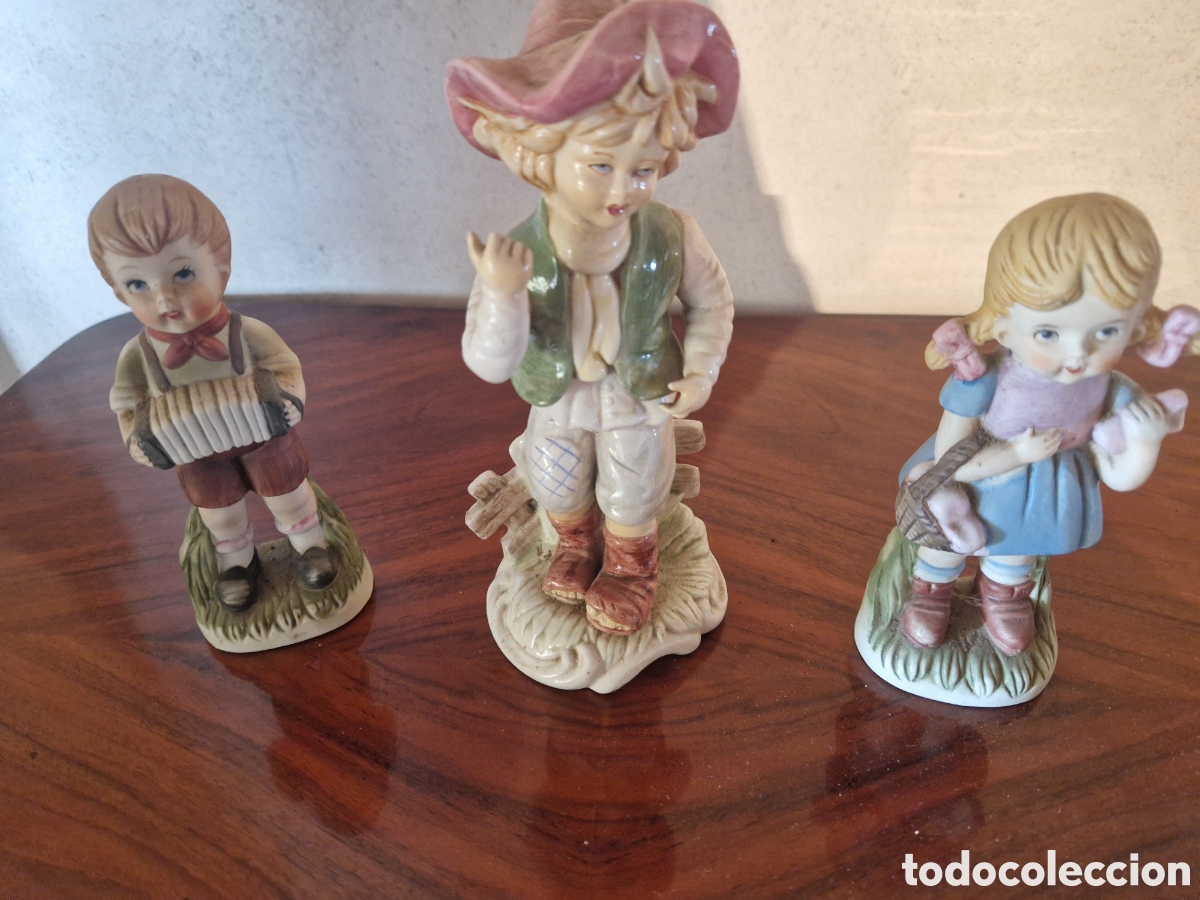 Otros objetos de arte: Figuritas ni&ntilde;os vintage - Foto 1