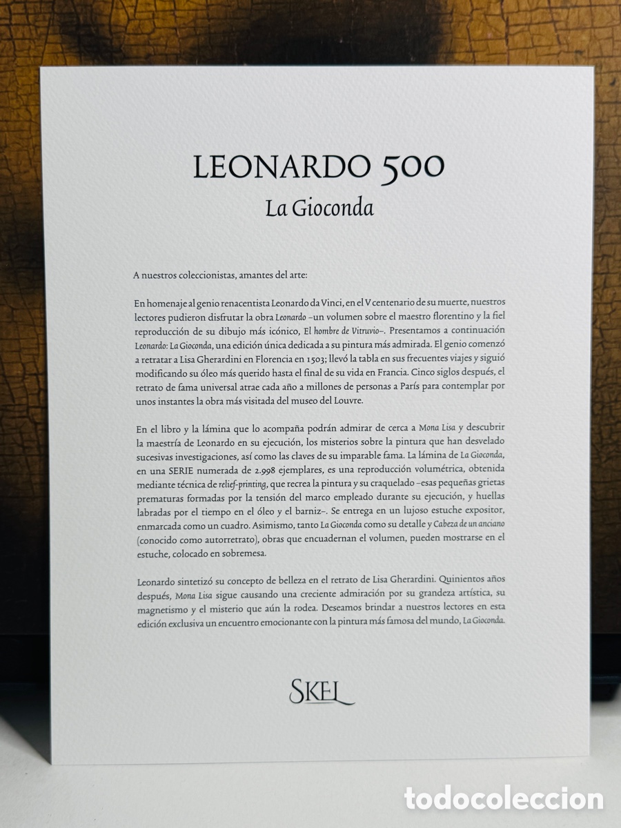Otros objetos de arte: Leonardo 500 La Gioconda Skel Edici&oacute;n Numerada - Foto 10