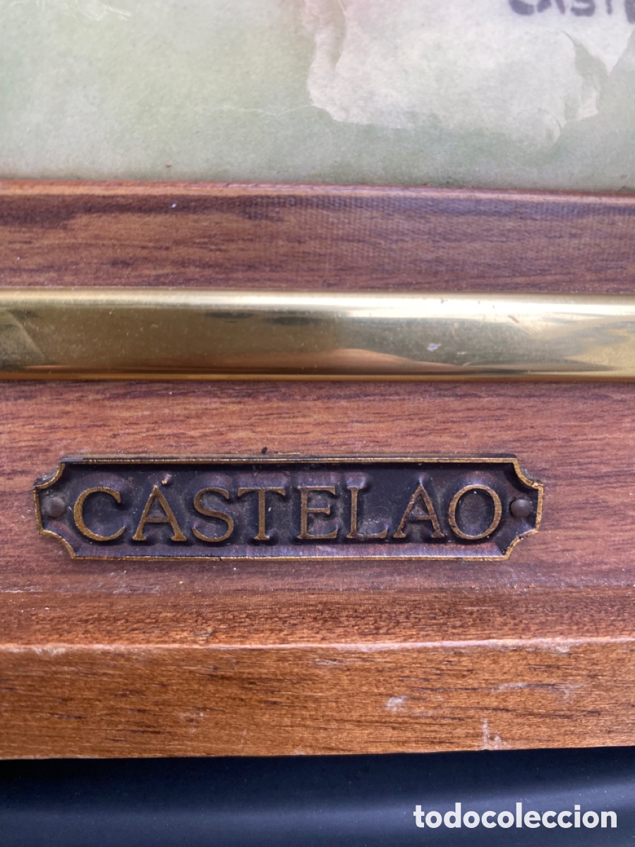 Otros objetos de arte: Cuadro d&eacute; Castelao esmaltado. Galicia - Foto 3