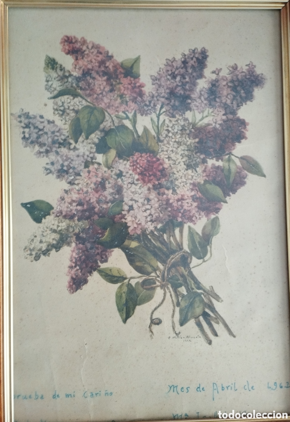 Otros objetos de arte: Dos Pinturas P. Mill&aacute;n Alosete. - Foto 5
