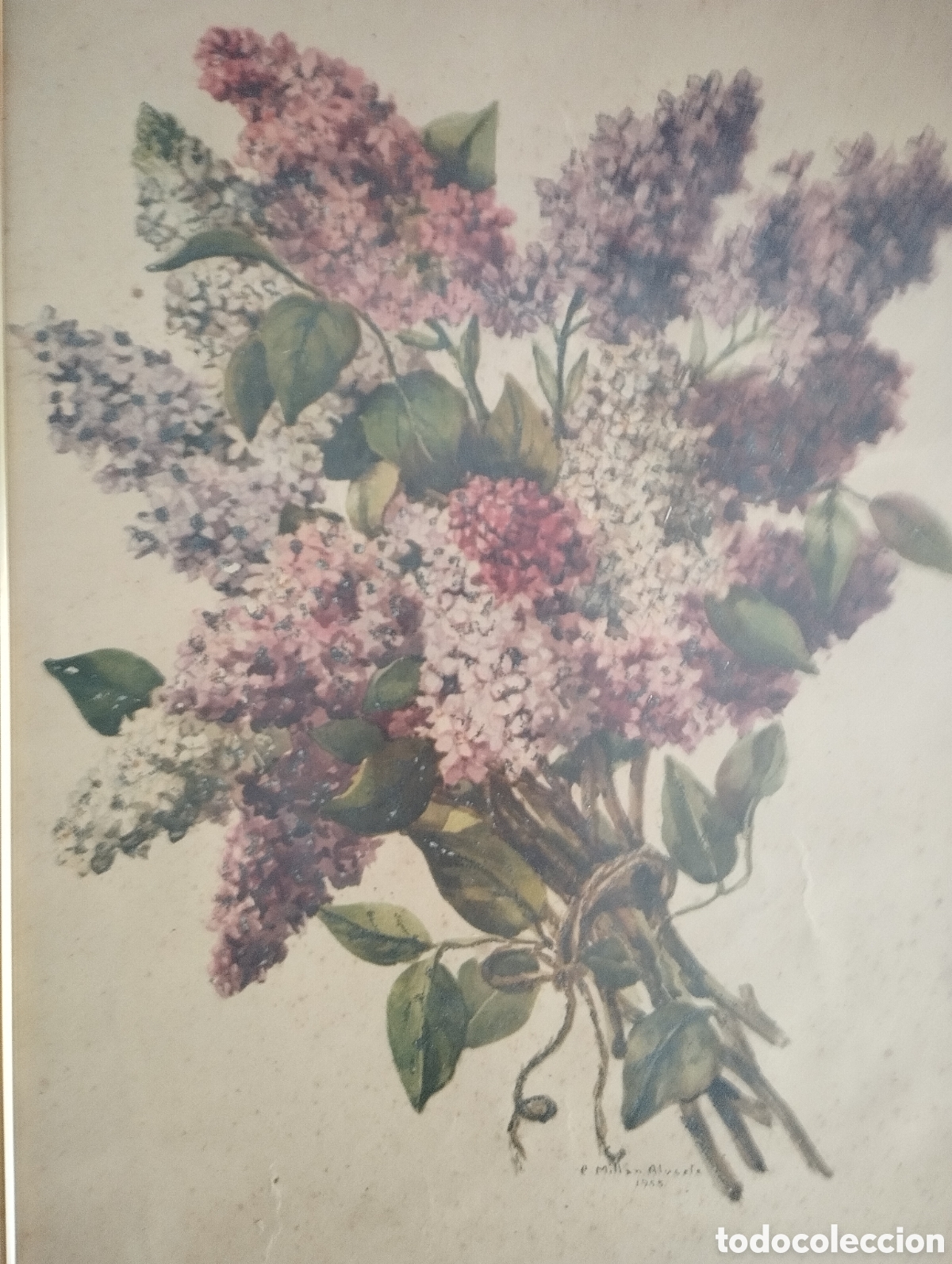 Otros objetos de arte: Dos Pinturas P. Mill&aacute;n Alosete. - Foto 8