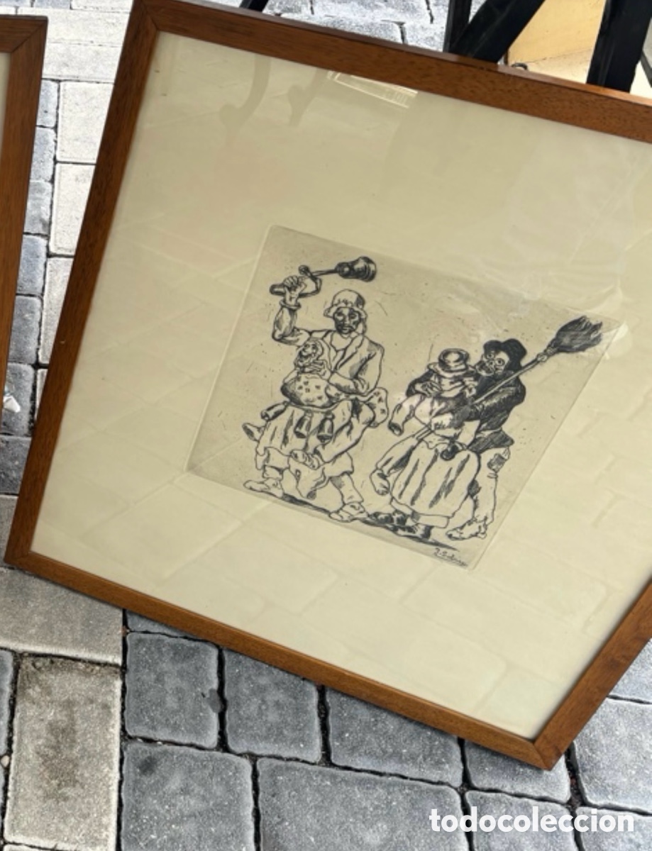 Otros objetos de arte: Dos Aguafuertes de Jos&eacute; Gutierrez Solana - Foto 7