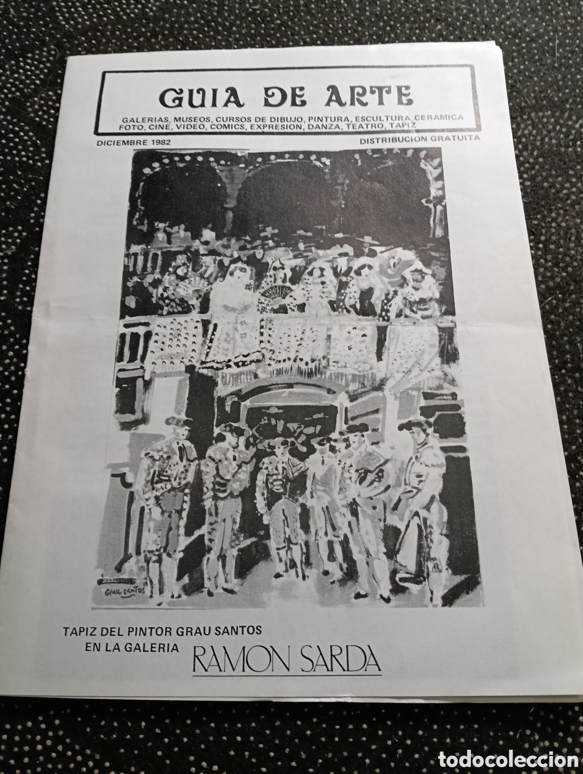 Otros objetos de arte: 1982 Revista la Guia del Arte, Ram&oacute;n Sarda - Foto 1