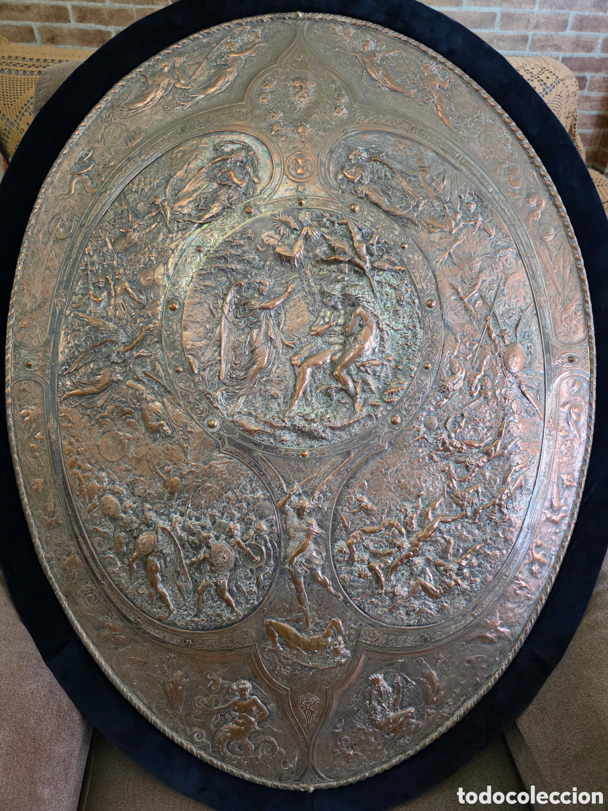 Otros objetos de arte: ESCUDO PLATEADO DE ELKINGTON - Foto 2