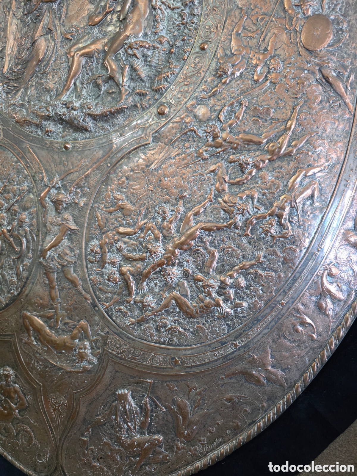 Otros objetos de arte: ESCUDO PLATEADO DE ELKINGTON - Foto 7