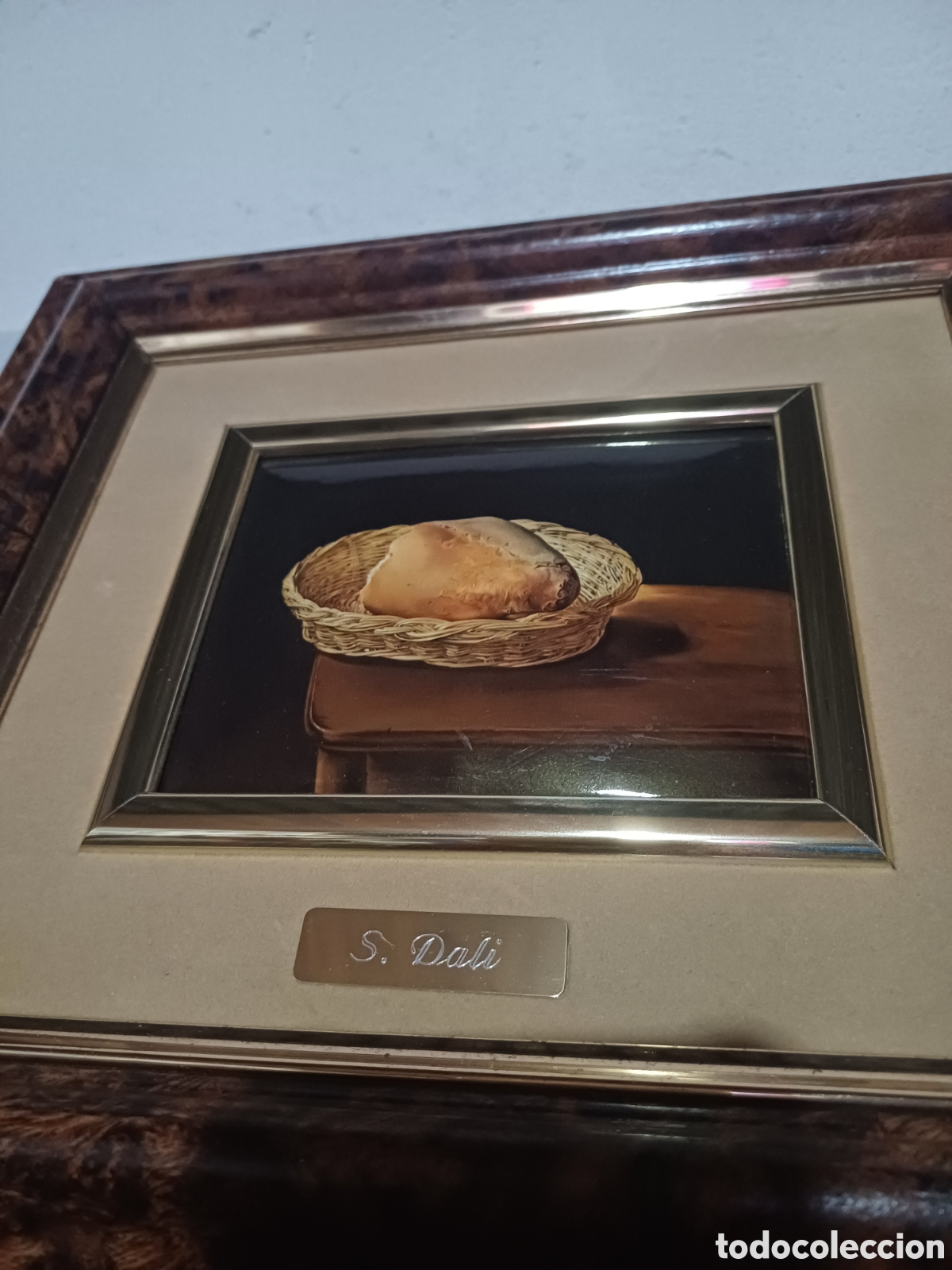 Otros objetos de arte: Reproducci&oacute;n Cesta de Pan Dal&iacute; en esmalte - Foto 2