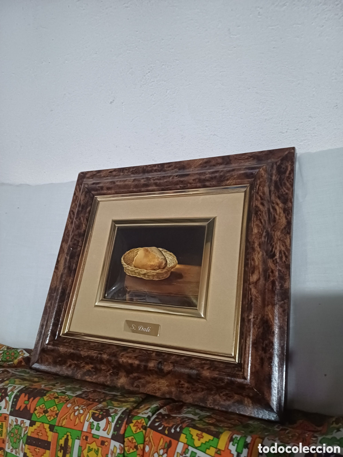 Otros objetos de arte: Reproducci&oacute;n Cesta de Pan Dal&iacute; en esmalte - Foto 1