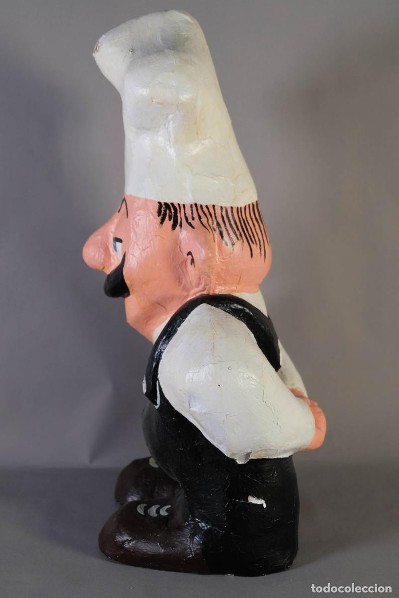 Otros objetos de arte: FIGURA DE CHEF EN CART&Oacute;N PIEDRA - Foto 6