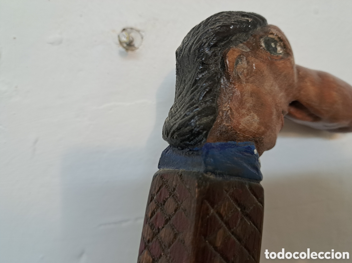 Otros objetos de arte: Antiguo baston napolitano - Foto 6