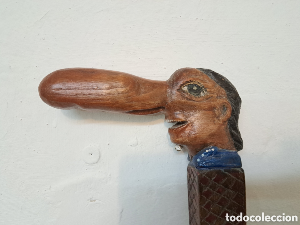 Otros objetos de arte: Antiguo baston napolitano - Foto 1