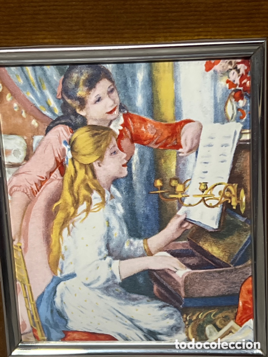 Otros objetos de arte: CUADROS REPRODUCCIONES RENOIR ESMALTE - Foto 3