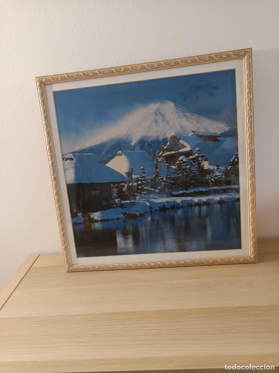 Otros objetos de arte: Cuadro paisaje nieve - Foto 2