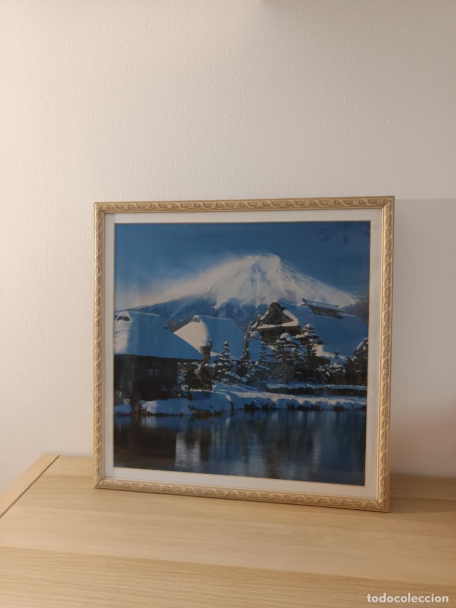 Otros objetos de arte: Cuadro paisaje nieve - Foto 4
