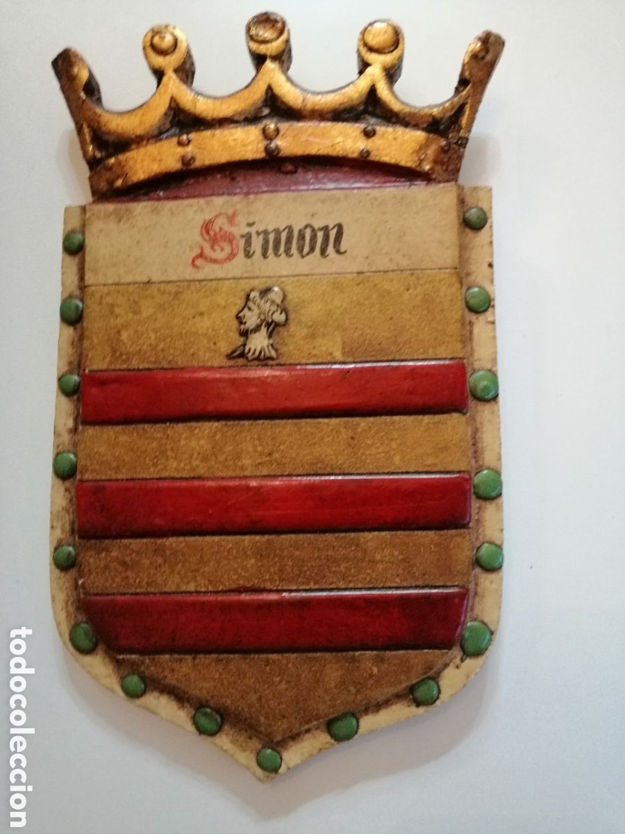 Otros objetos de arte: Escudo Her&aacute;ldico Sim&oacute;n - Foto 2