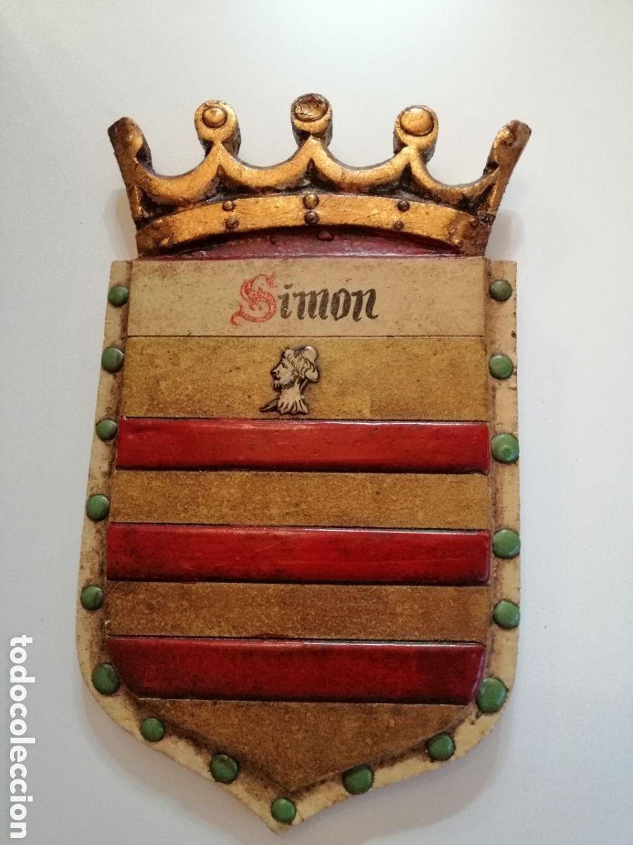 Otros objetos de arte: Escudo Her&aacute;ldico Sim&oacute;n - Foto 3