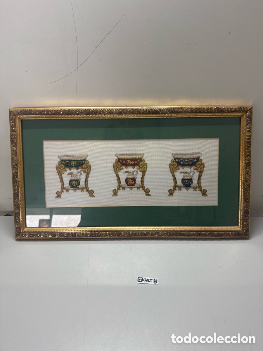 Otros objetos de arte: Cuadro de punto enmarcado - Foto 1