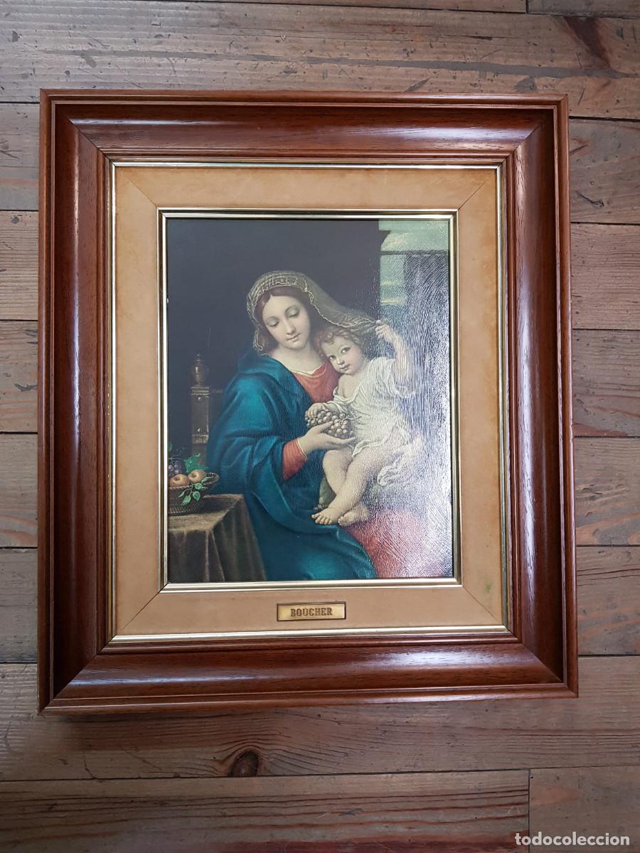 Otros objetos de arte: CUADRO BOUCHER-MUJER CON NI&Ntilde;A - Foto 1