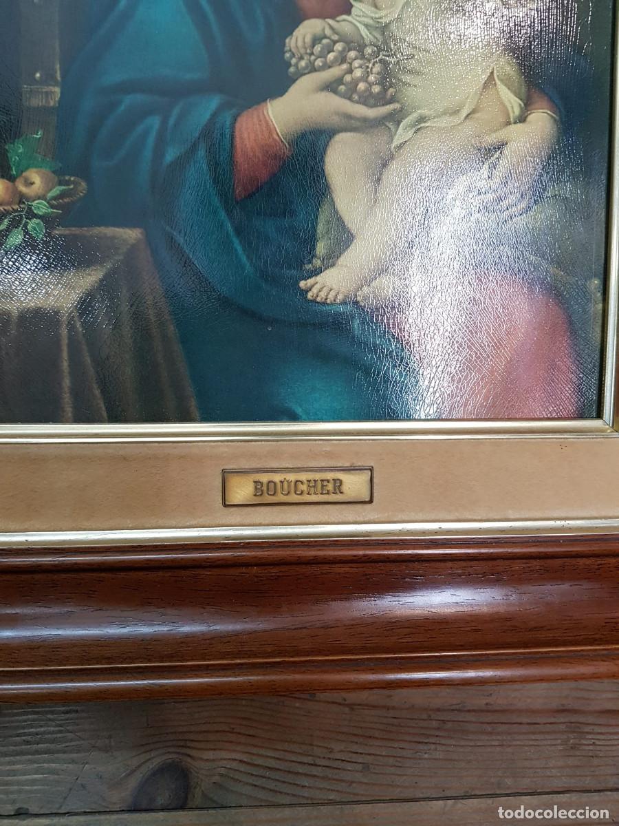 Otros objetos de arte: CUADRO BOUCHER-MUJER CON NI&Ntilde;A - Foto 2