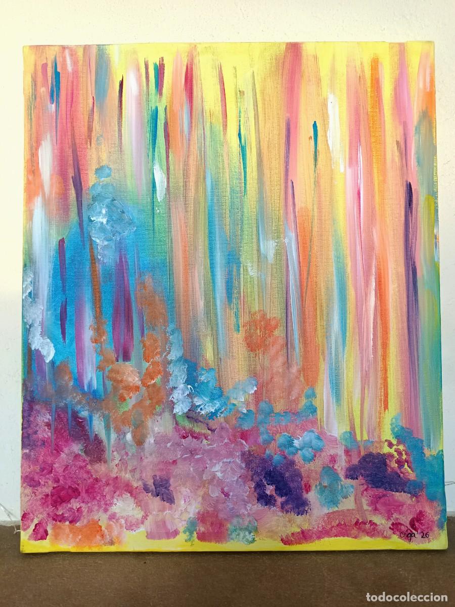 Otros objetos de arte: Pintura abstracta pintada con acr&iacute;lico - Foto 1