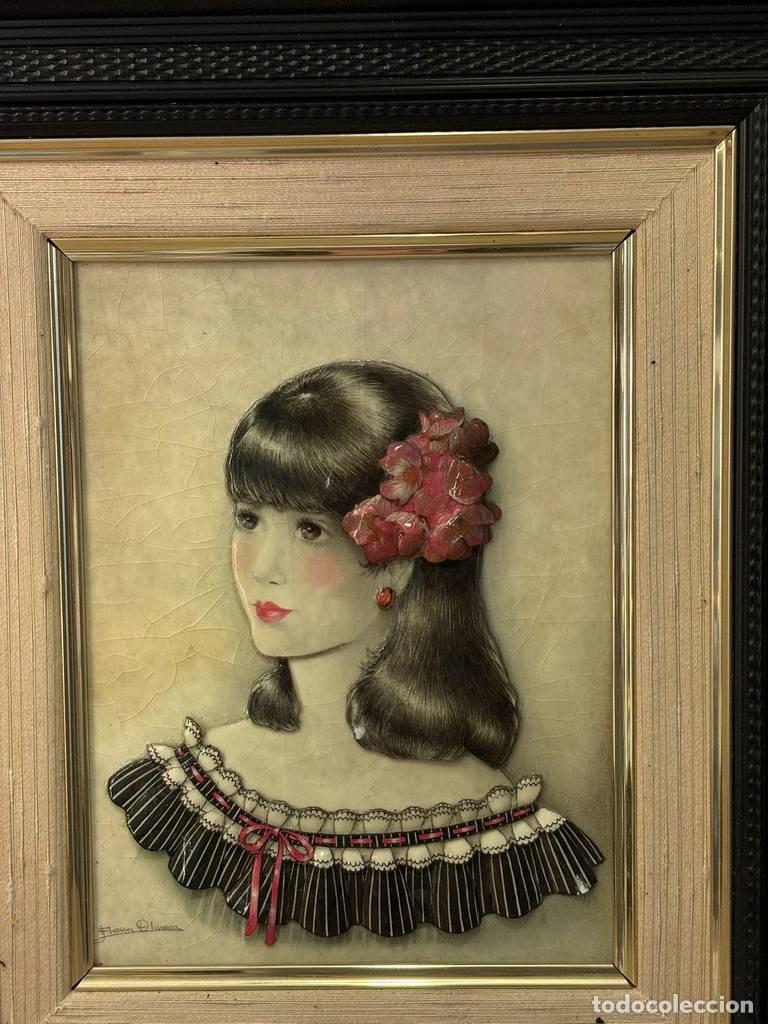 Otros objetos de arte: CUADRO DE MUJER..... - Foto 3